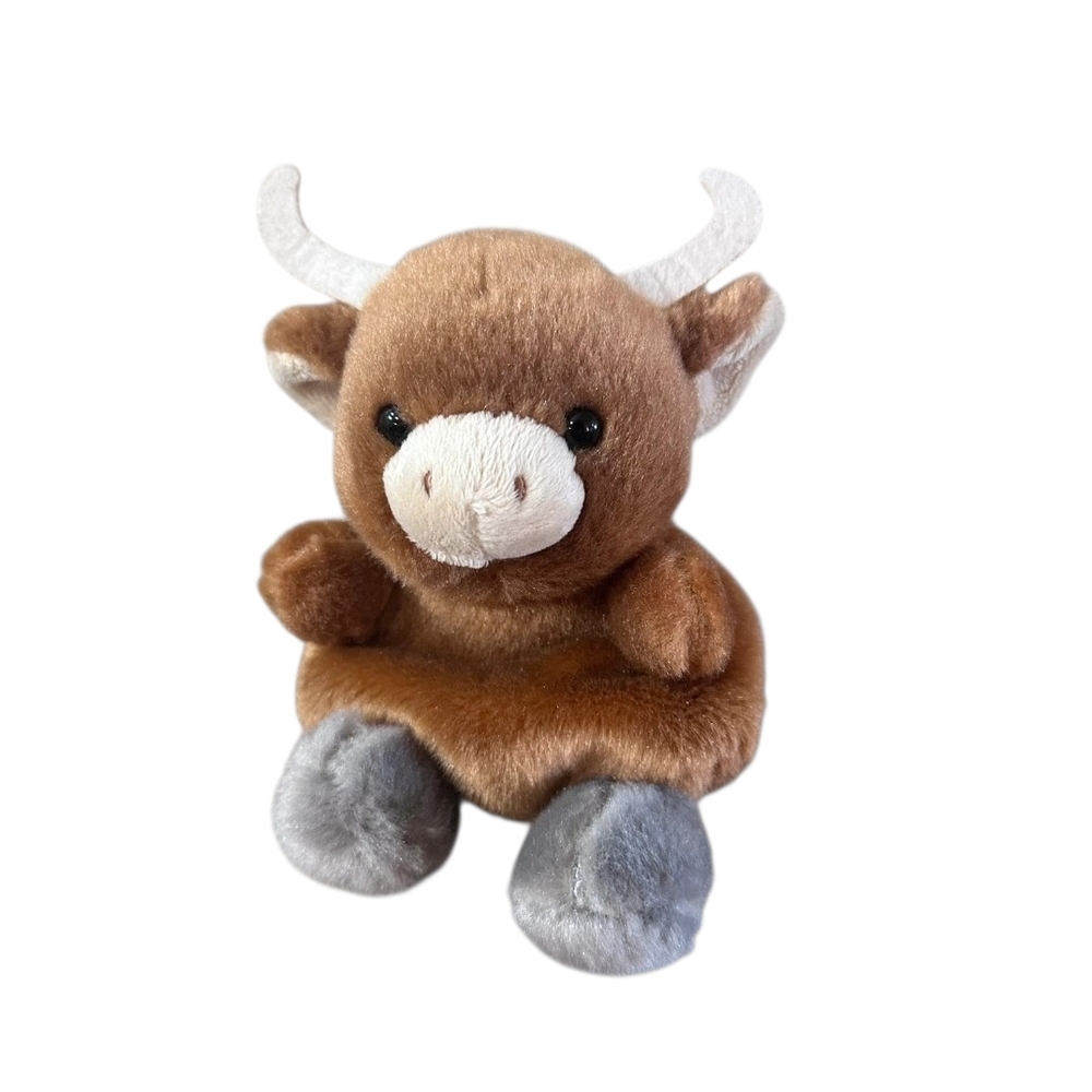 Brown Cow Palm Pals Plush